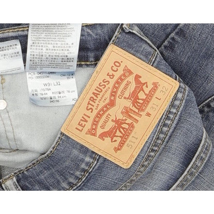 Levi's 511 Men Blue Straight Slim Stretch Jeans W31 L31