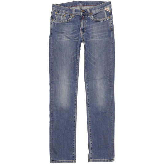 Replay Men Blue Straight Slim Stretch Jeans W30 L32