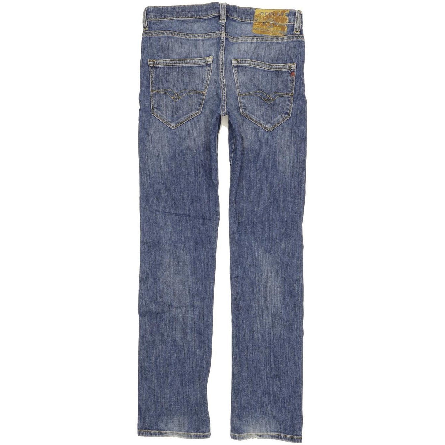 Replay Men Blue Straight Slim Stretch Jeans W30 L32