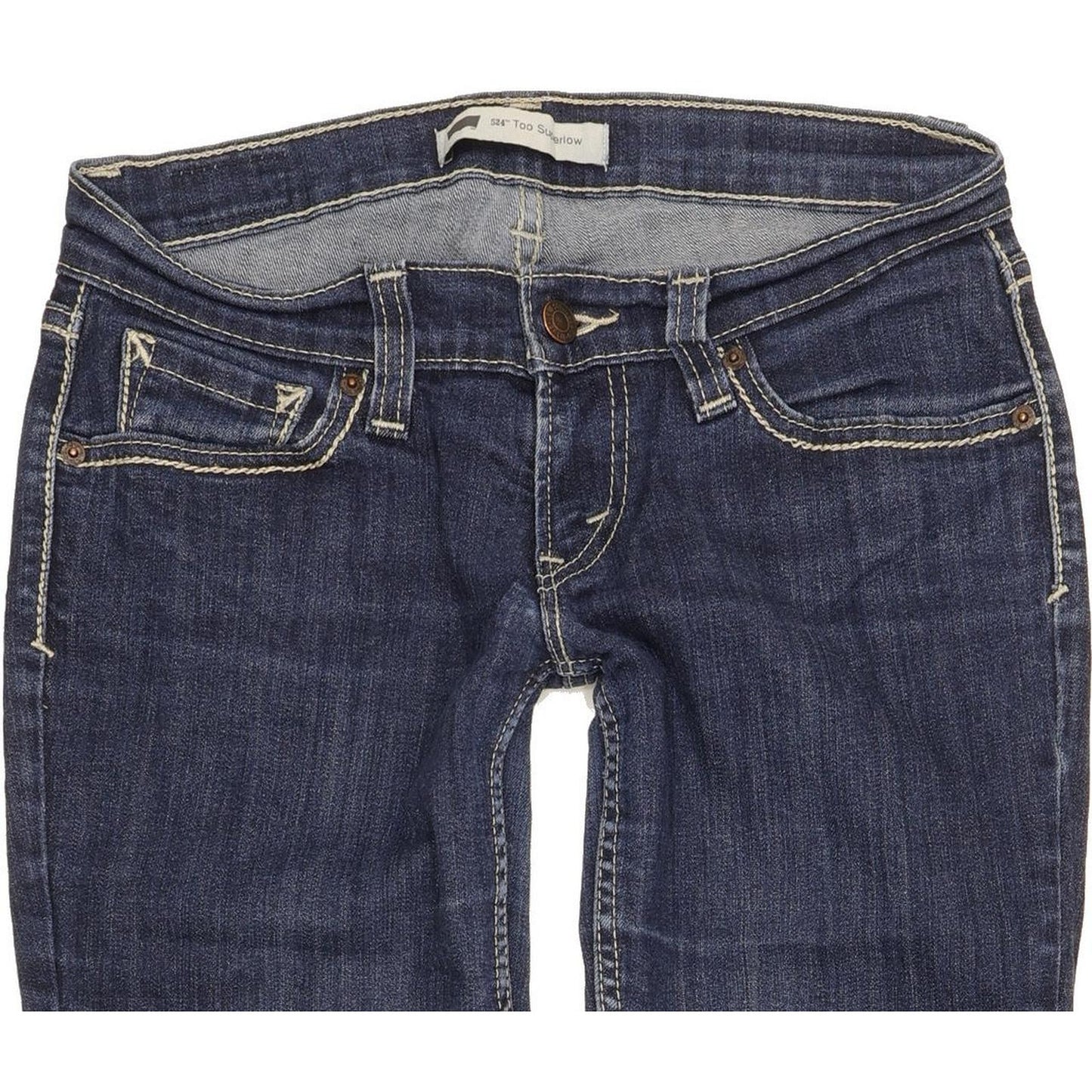 Levi's 524 Women Blue Skinny Slim Stretch Jeans W28 L31