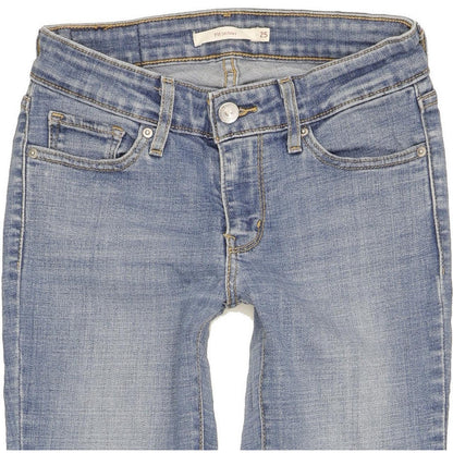 Levi's 711 Women Blue Skinny Slim Stretch Jeans W25 L30