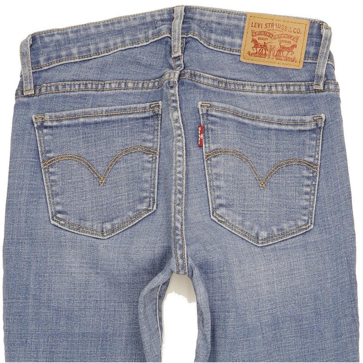 Levi's 711 Women Blue Skinny Slim Stretch Jeans W25 L30