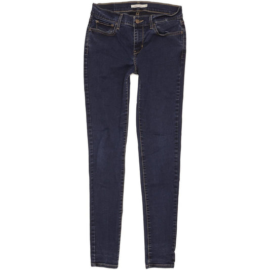 Levi's 710 Super Women Blue Skinny Slim Stretch Jeans W29 L31