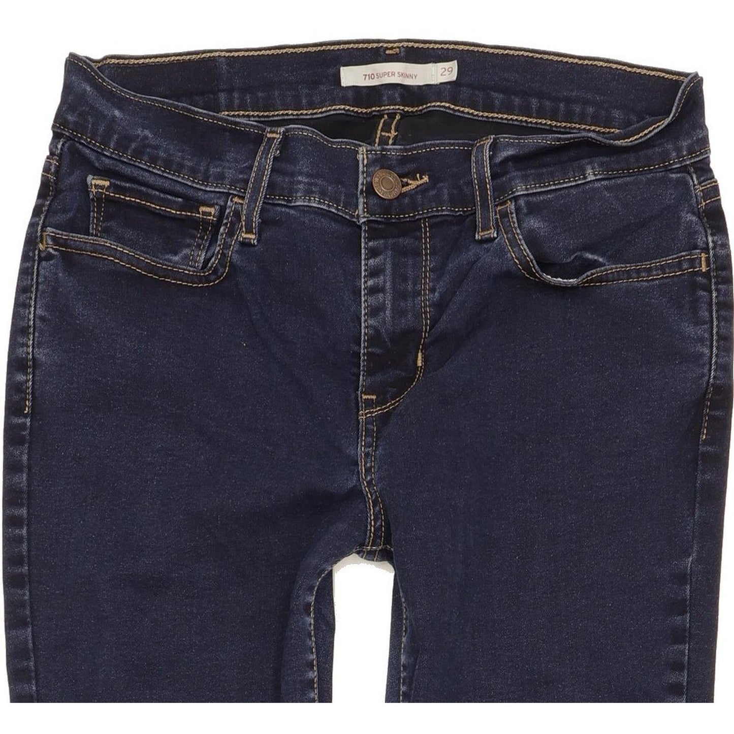 Levi's 710 Super Women Blue Skinny Slim Stretch Jeans W29 L31