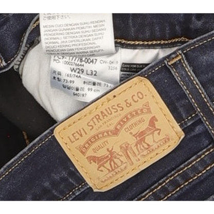 Levi's 710 Super Women Blue Skinny Slim Stretch Jeans W29 L31