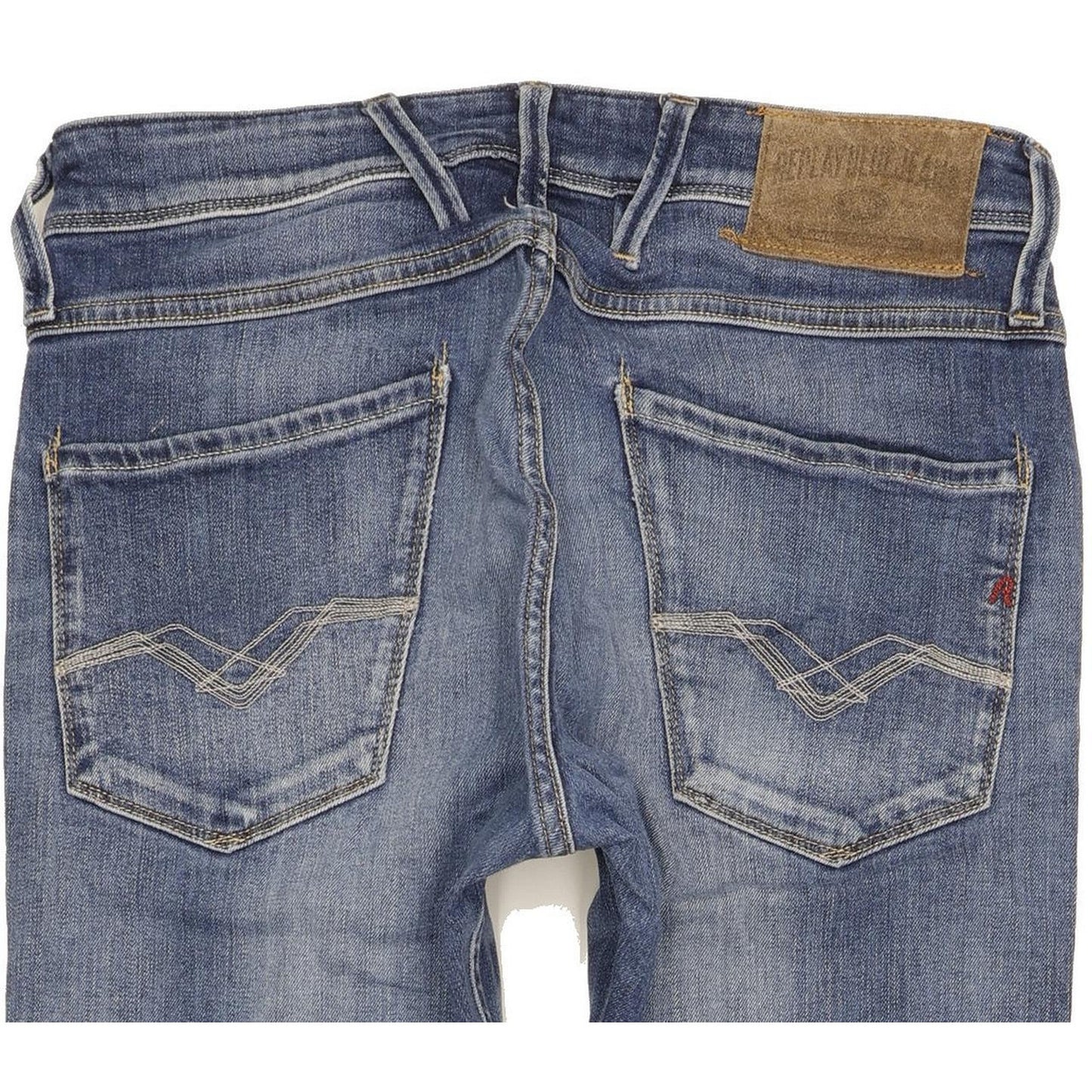 Replay Anbass Men Blue Skinny Slim Stretch Jeans W29 L33