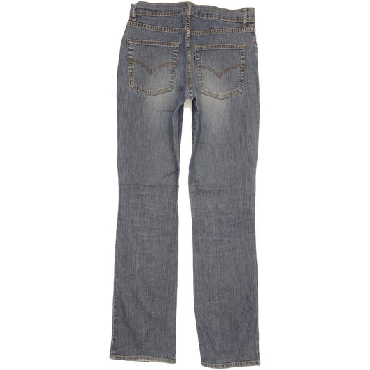 Levi's 595 Women Blue Straight Regular Stretch Jeans W28 L32