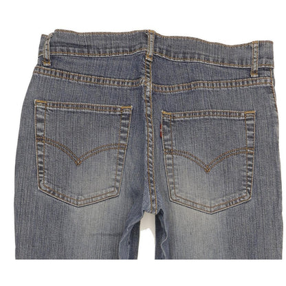 Levi's 595 Women Blue Straight Regular Stretch Jeans W28 L32
