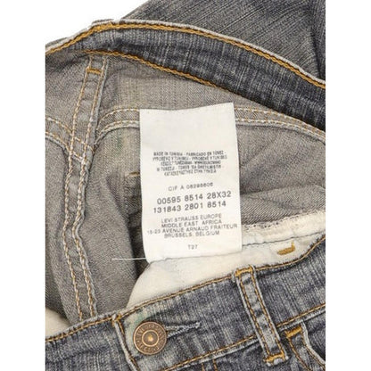 Levi's 595 Women Blue Straight Regular Stretch Jeans W28 L32