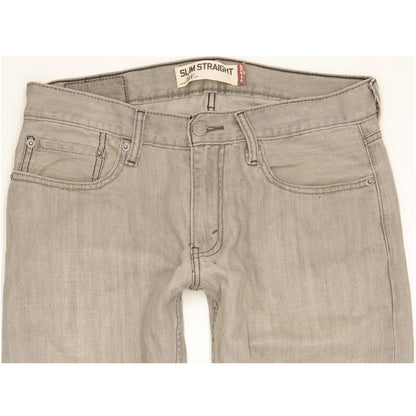 Levi's 514 Men Grey Straight Slim Jeans W31 L30