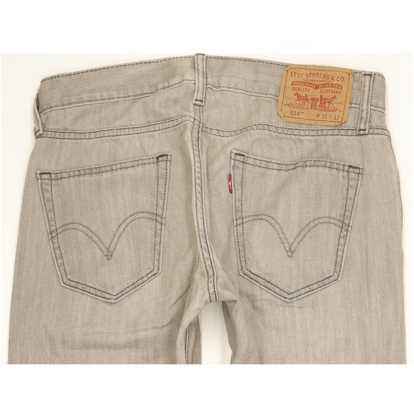 Levi's 514 Men Grey Straight Slim Jeans W31 L30