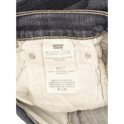 Levi's 511 Men Blue Straight Slim Stretch Jeans W31 L29