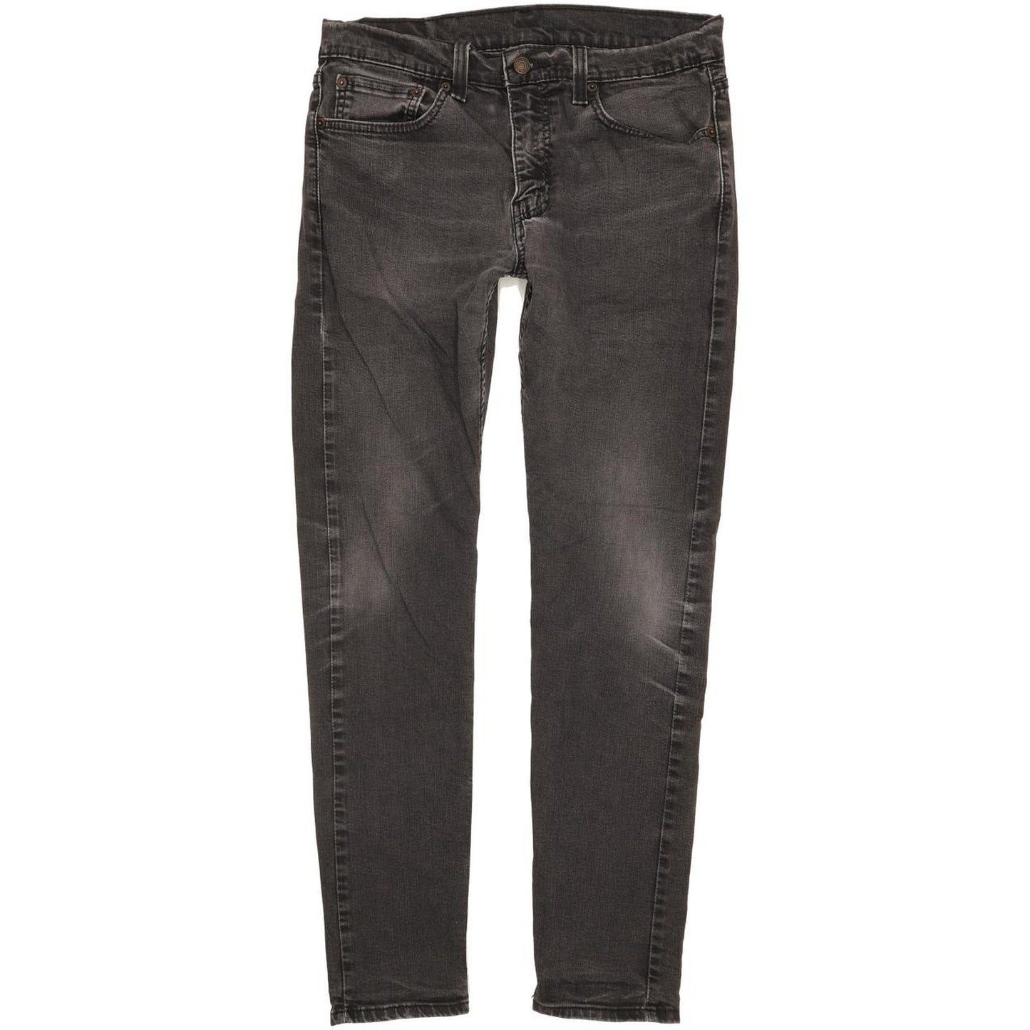 Levi's 512 Men Black Tapered Slim Stretch Jeans W33 L31