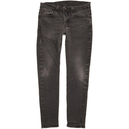 Levi's 512 Men Black Tapered Slim Stretch Jeans W33 L31