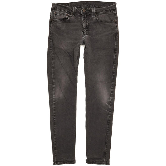 Levi's 512 Men Black Tapered Slim Stretch Jeans W33 L31