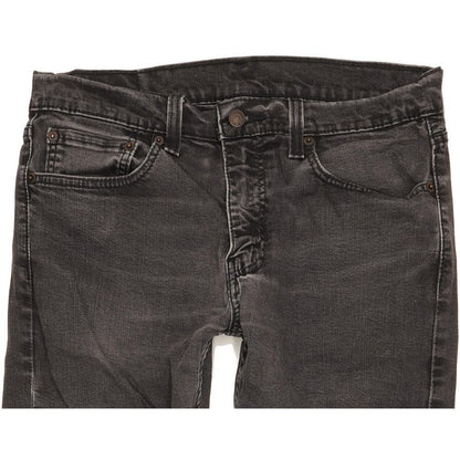 Levi's 512 Men Black Tapered Slim Stretch Jeans W33 L31