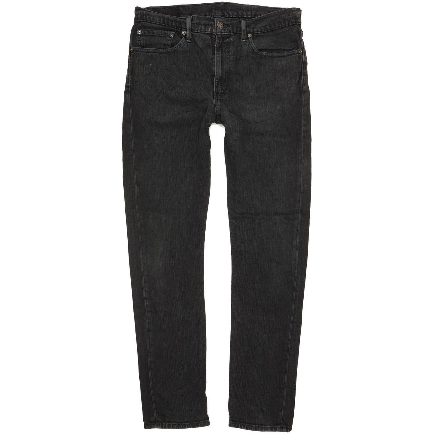 Levi's Men Black Straight Slim Stretch Jeans W34 L31