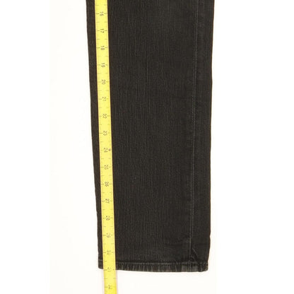 Levi's Men Black Straight Slim Stretch Jeans W34 L31