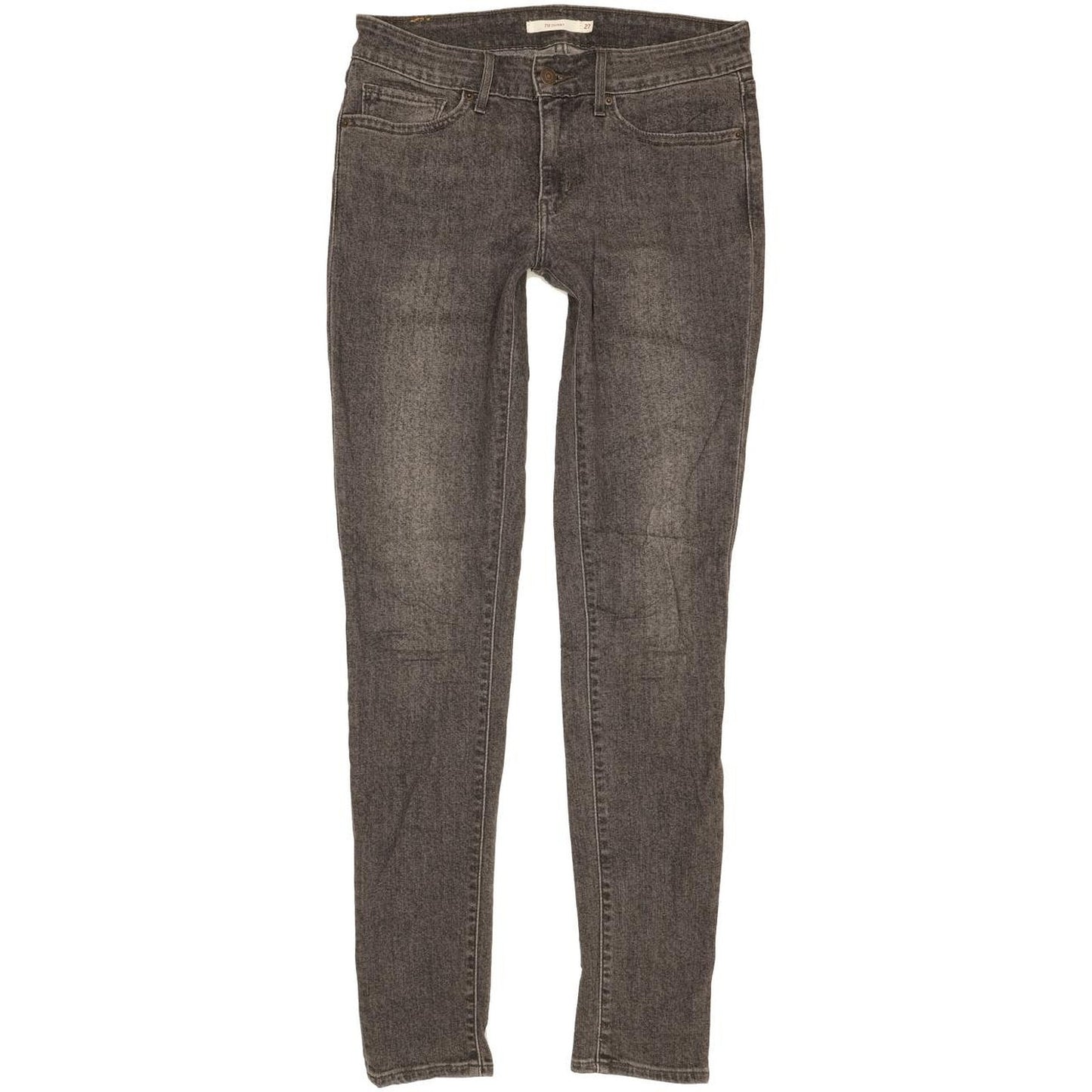 Levi's 711 Women Charcoal Skinny Slim Stretch Jeans W27 L32