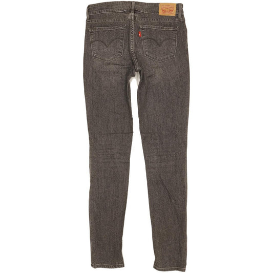 Levi's 711 Women Charcoal Skinny Slim Stretch Jeans W27 L32