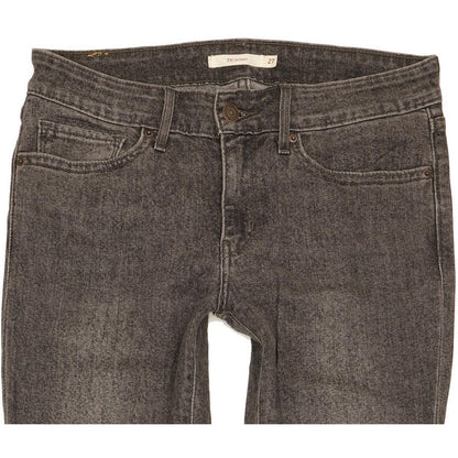 Levi's 711 Women Charcoal Skinny Slim Stretch Jeans W27 L32