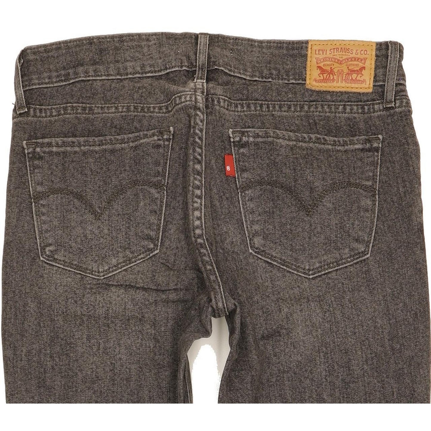 Levi's 711 Women Charcoal Skinny Slim Stretch Jeans W27 L32