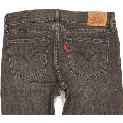 Levi's 711 Women Charcoal Skinny Slim Stretch Jeans W27 L32