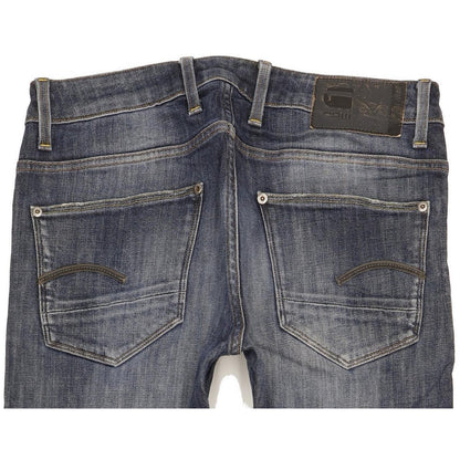 G-Star Revend Men Blue Straight Regular Stretch Jeans W33 L32
