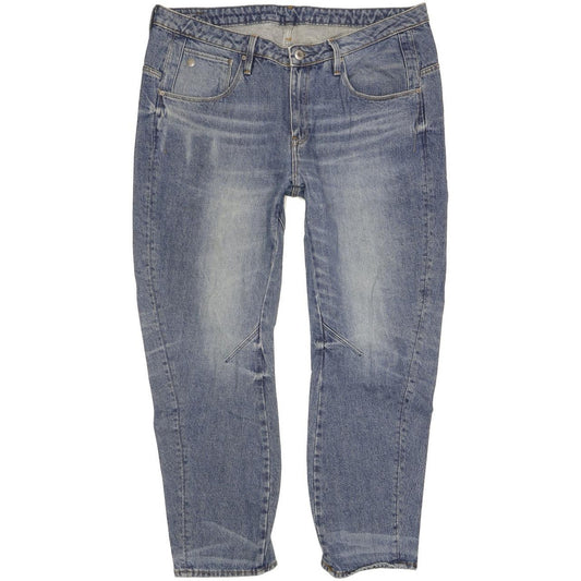 G-Star Arc 3D Women Blue Straight Loose Boyfriend Jeans W32 L30