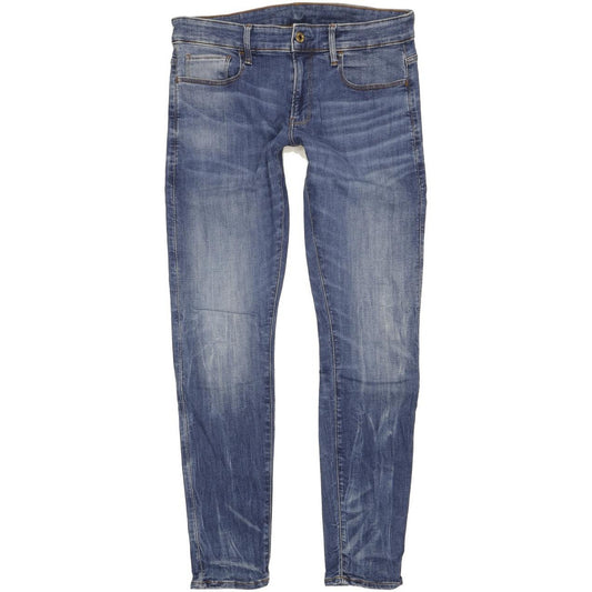 G-Star Men Blue Skinny Slim Jeans W32 L32