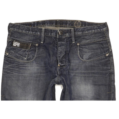 G-Star Men Blue Straight Slim Jeans W32 L31