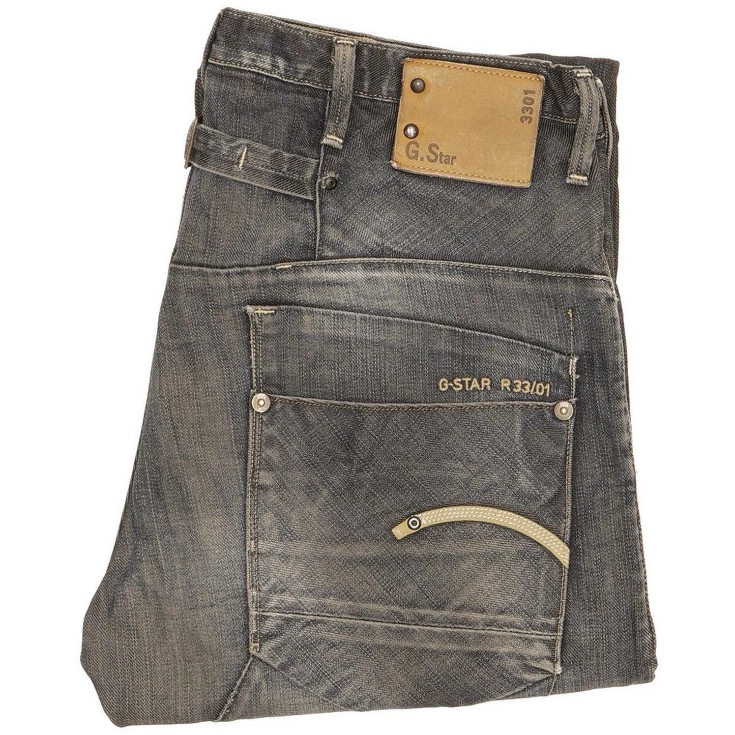 G-Star Men Blue Straight Slim Jeans W32 L31