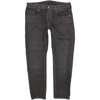G-Star 3301 Men Grey Straight Slim Stretch Jeans W33 L28