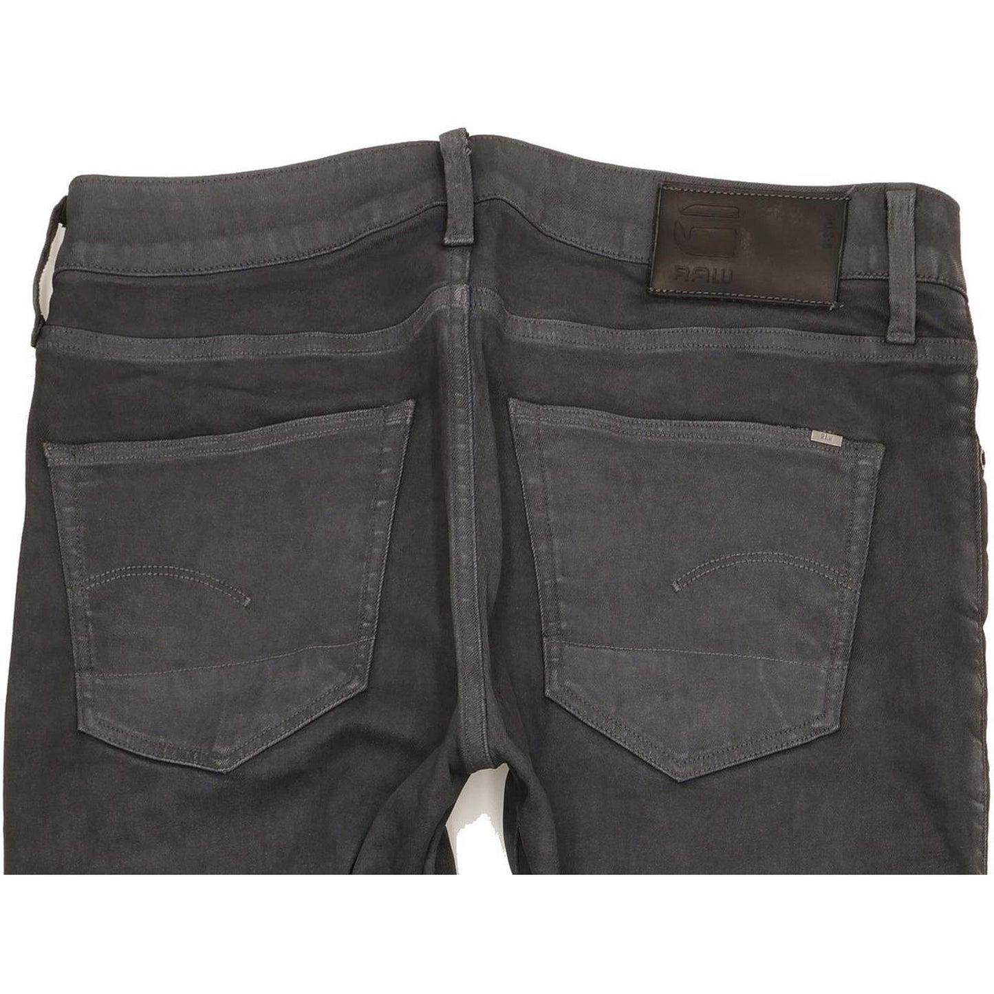 G-Star 3301 Men Grey Straight Slim Stretch Jeans W33 L28