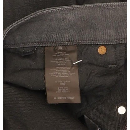 G-Star 3301 Men Grey Straight Slim Stretch Jeans W33 L28