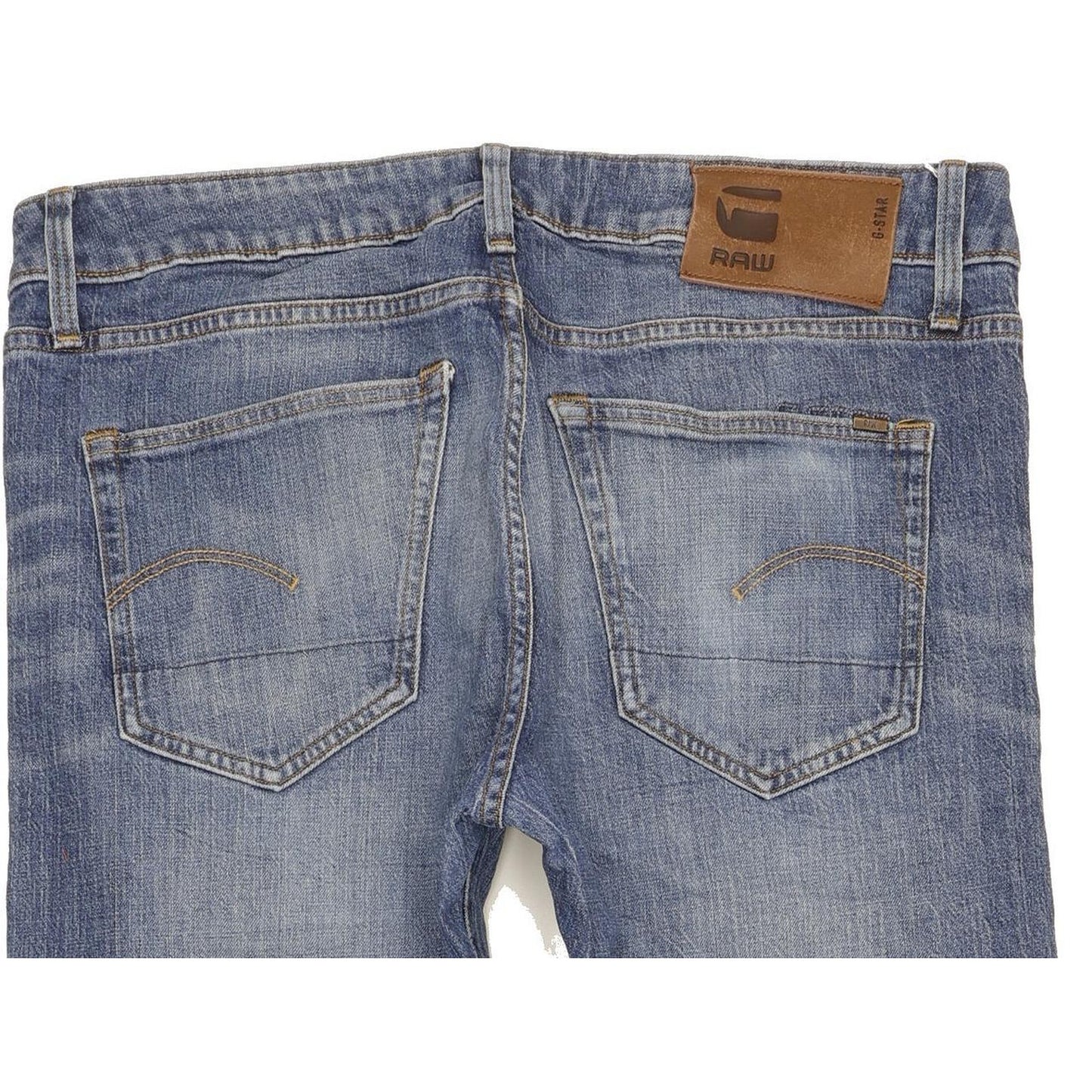 G-Star 3301 Men Blue Straight Slim Stretch Jeans W34 L31
