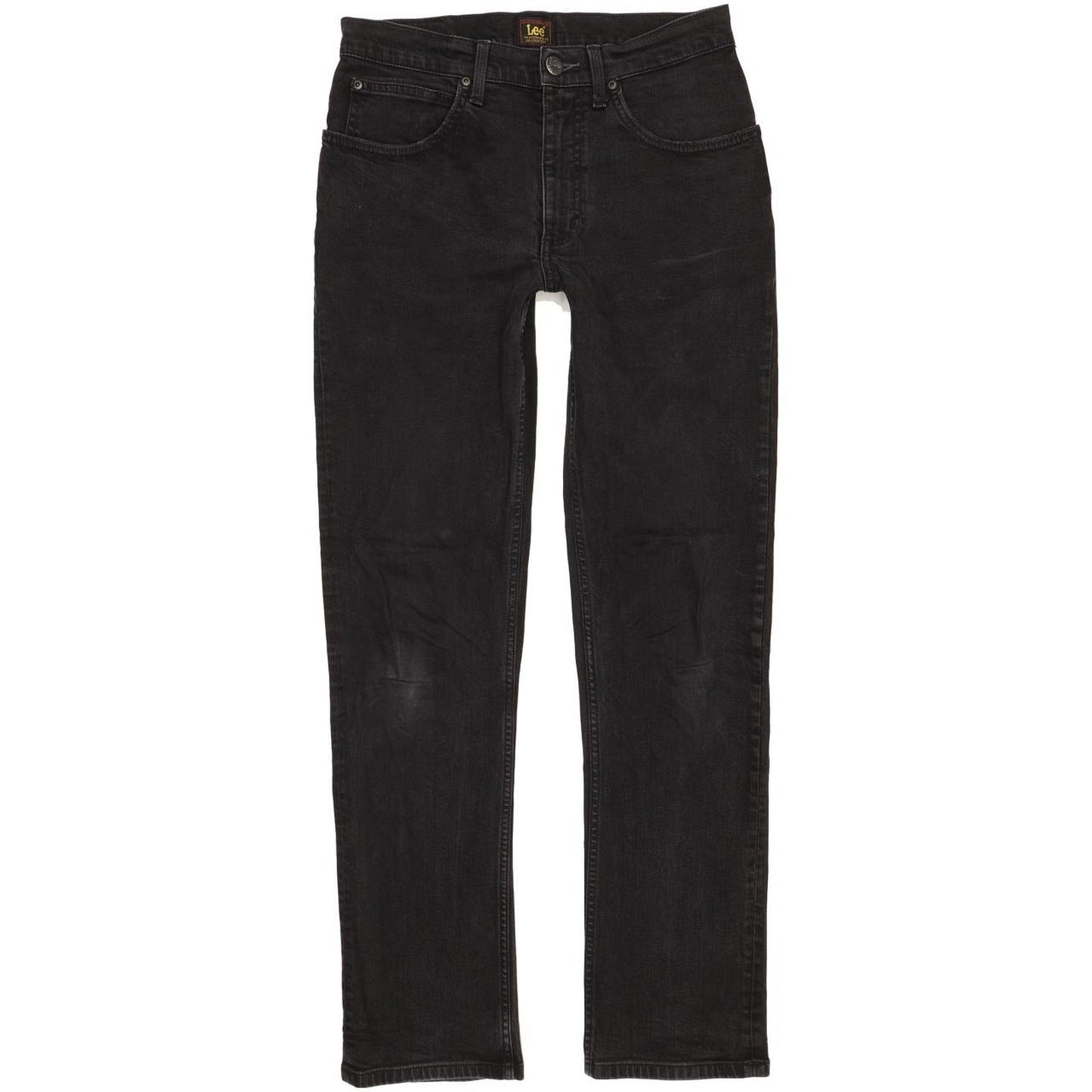 Lee Brooklyn Men Black Straight Regular Stretch Jeans W30 L32