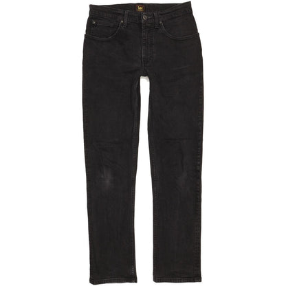 Lee Brooklyn Men Black Straight Regular Stretch Jeans W30 L32