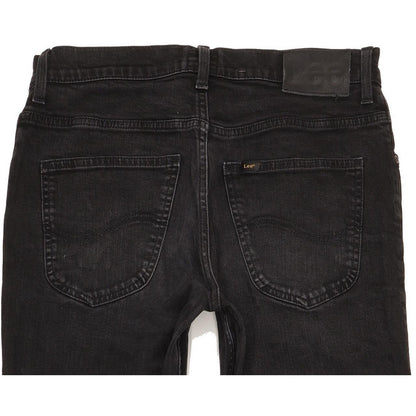 Lee Brooklyn Men Black Straight Regular Stretch Jeans W30 L32