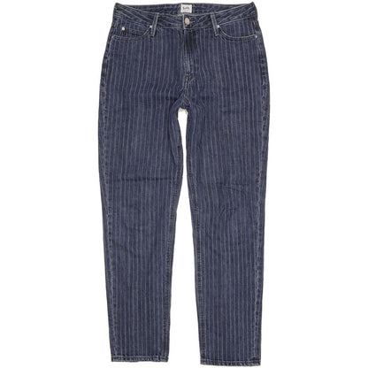 Lee Blue Straight Regular Mom Jeans High Waisted W31 L30