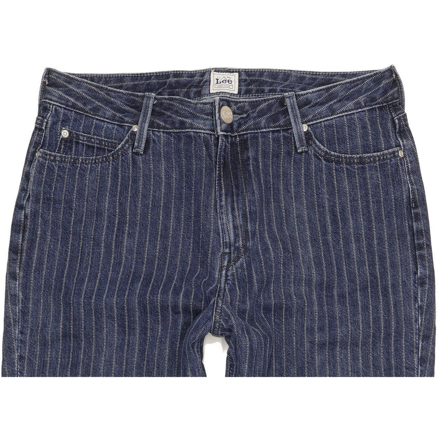 Lee Blue Straight Regular Mom Jeans High Waisted W31 L30