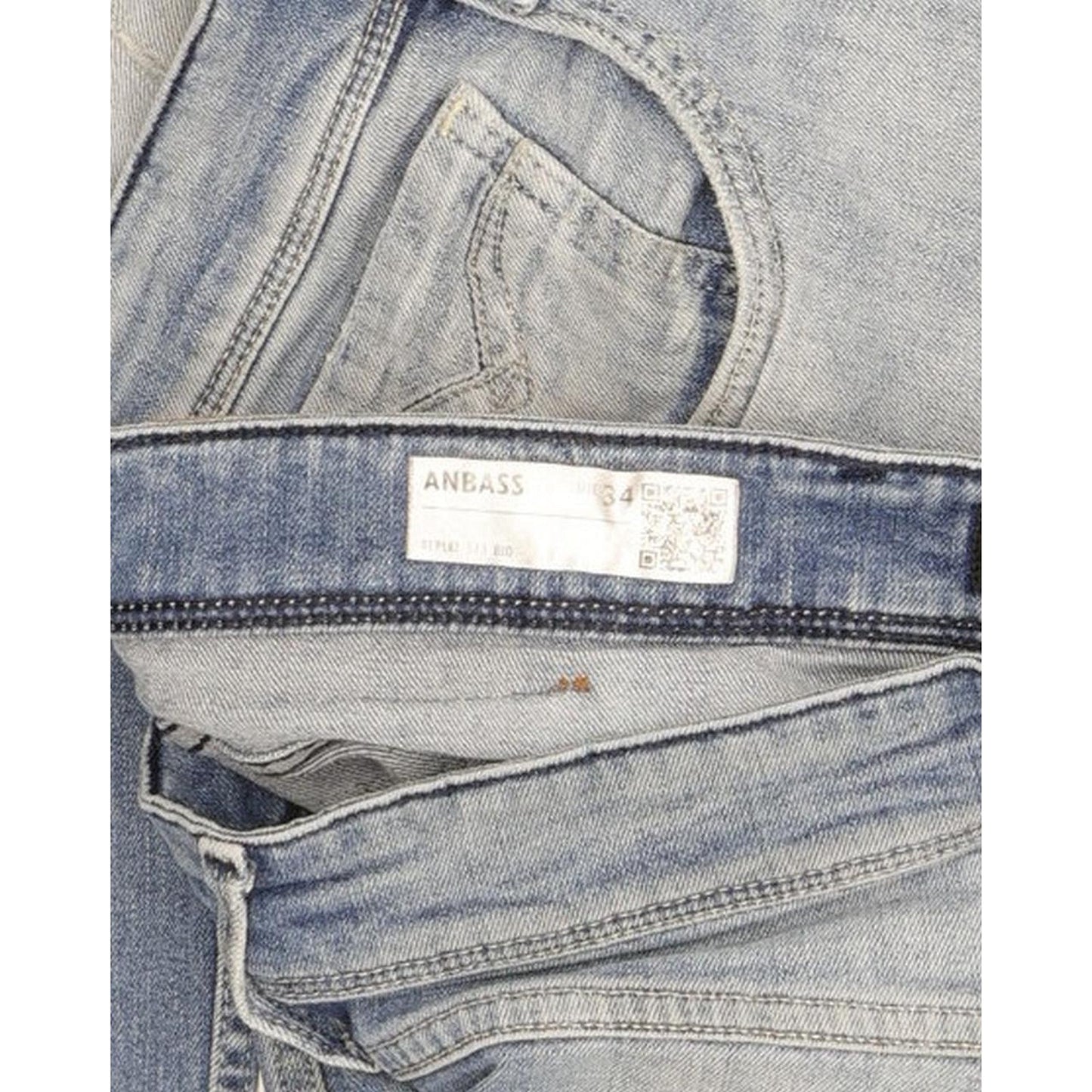 Replay Anbass Men Blue Skinny Regular Stretch Jeans W34 L32