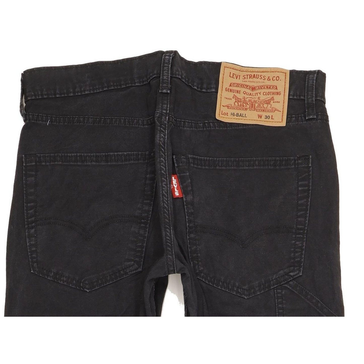 Levi's Hi-Ball Men Black Tapered Slim Stretch Jeans W30 L29