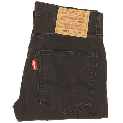 Levi's Hi-Ball Men Black Tapered Slim Stretch Jeans W30 L29