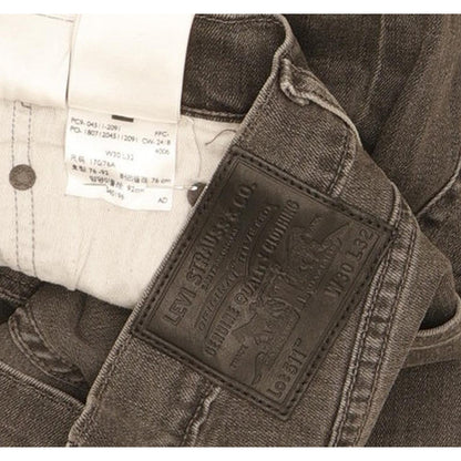 Levi's 511 Men Grey Straight Slim Stretch Jeans W30 L32