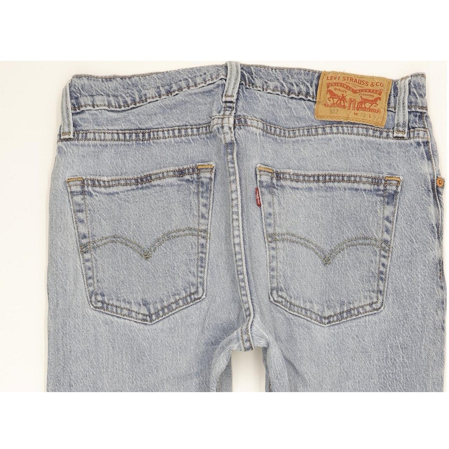 Levi's 512 Men Blue Tapered Slim Stretch Jeans W33 L31
