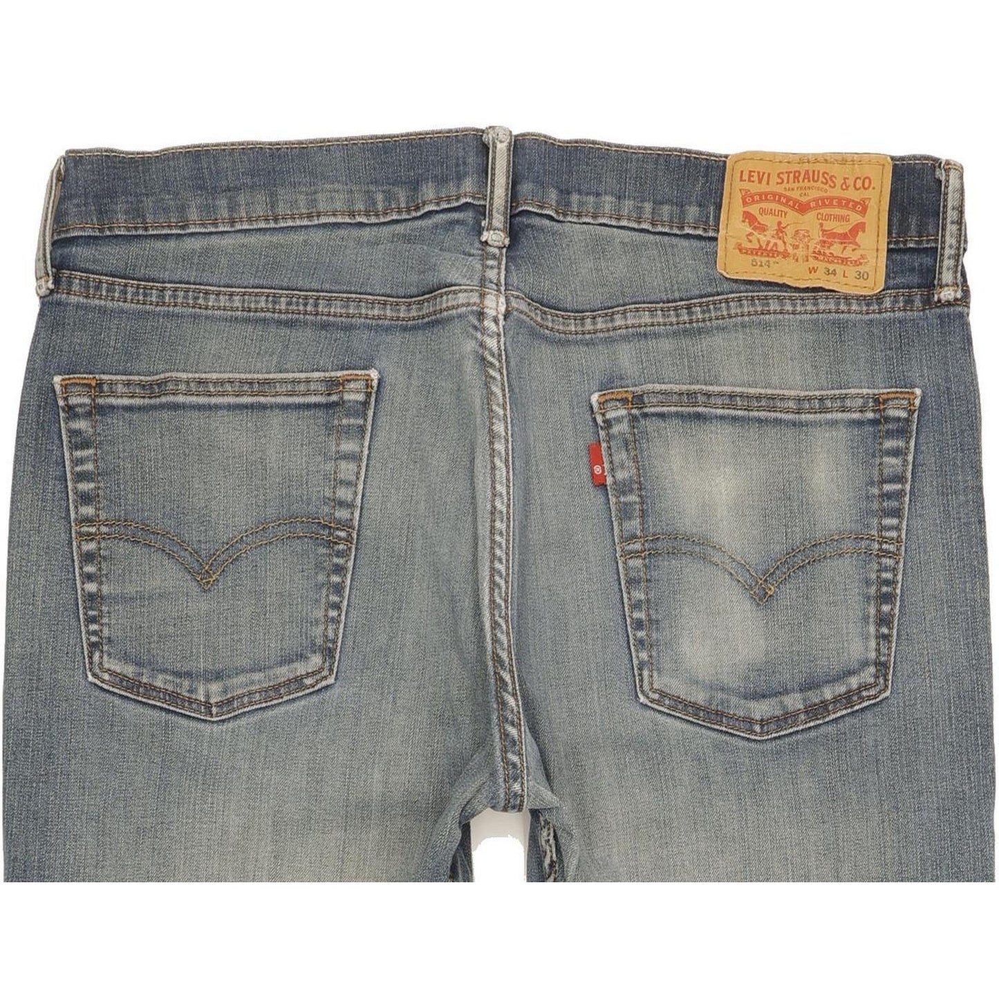 Levi's 514 Men Blue Straight Slim Stretch Jeans W34 L29
