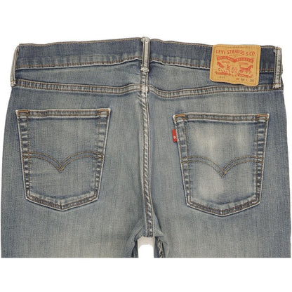 Levi's 514 Men Blue Straight Slim Stretch Jeans W34 L29