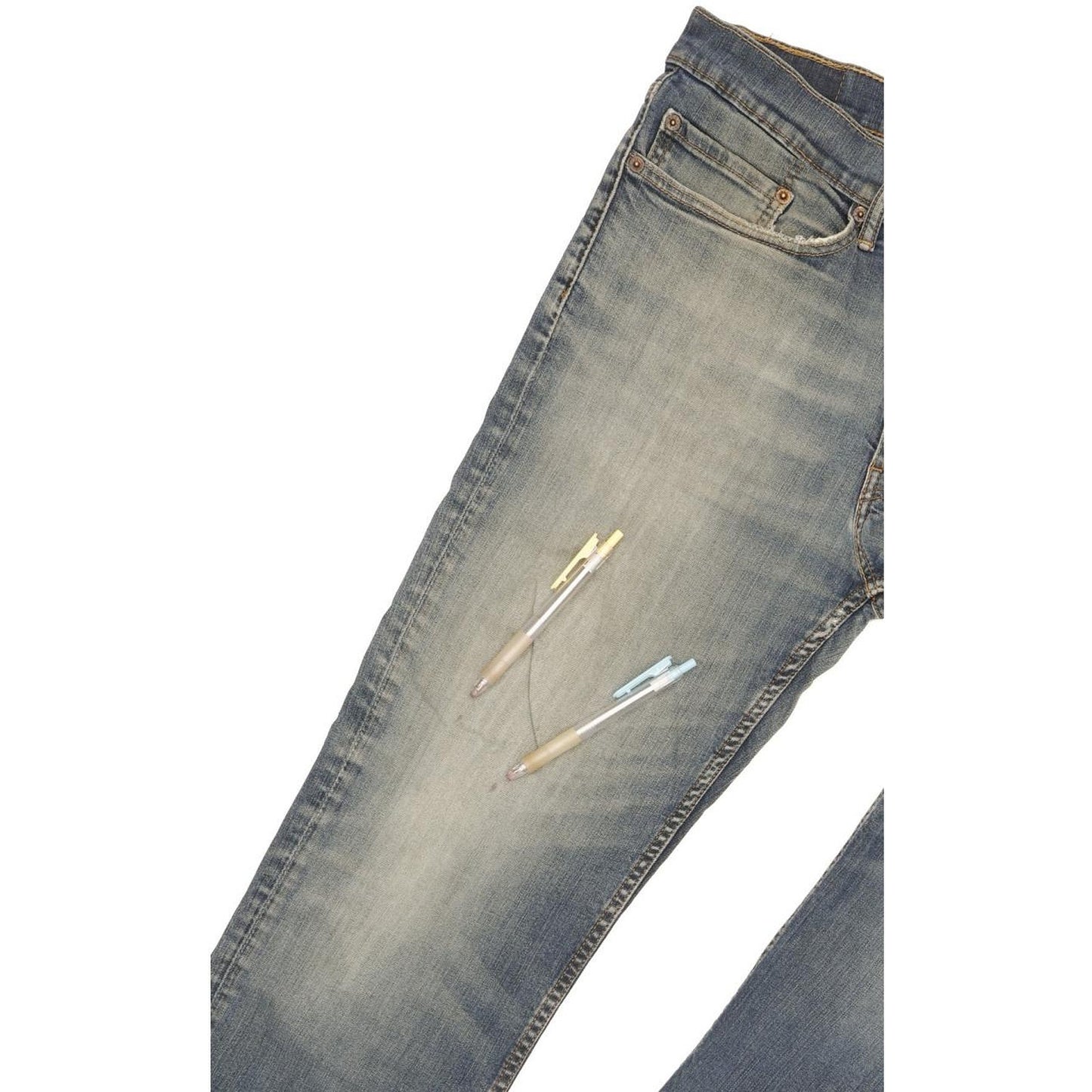 Levi's 514 Men Blue Straight Slim Stretch Jeans W34 L29
