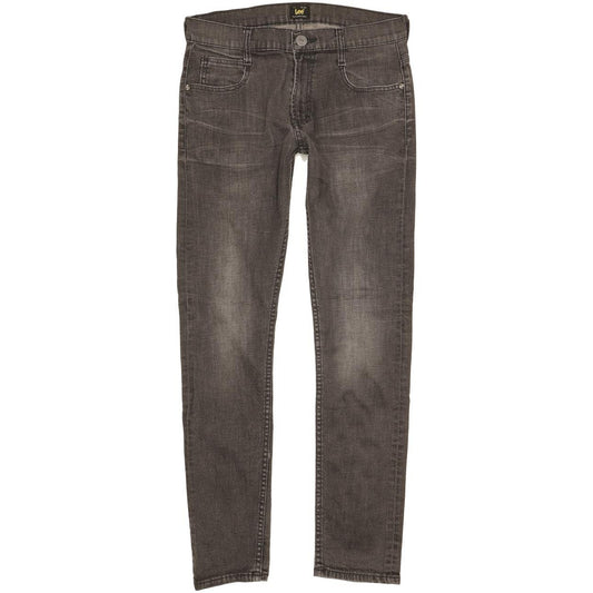 Lee Ramone Women Grey Tapered Slim Stretch Jeans W32 L30